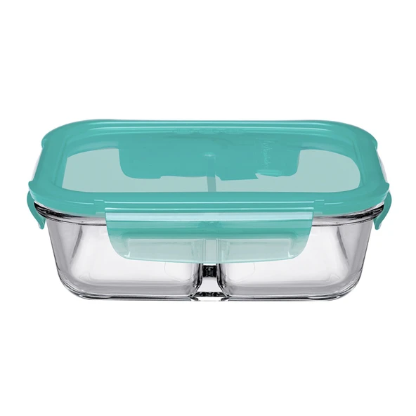 Paşabahçe LockieLock Bölmeli Saklama Kabı Yeşil Kapak 1010 Cc