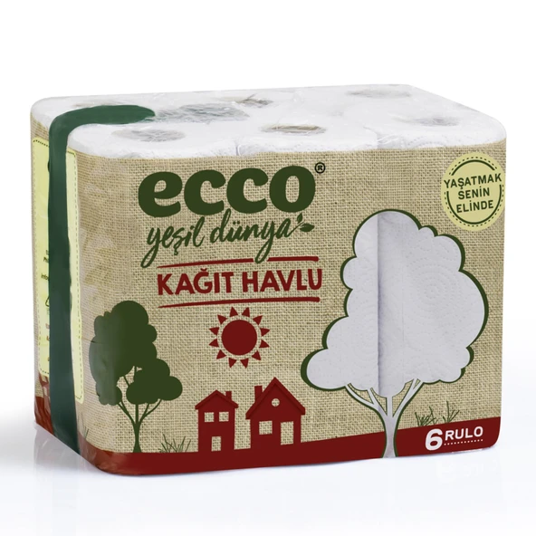 Ecco Yeşil Dünya Havlu 6'lı