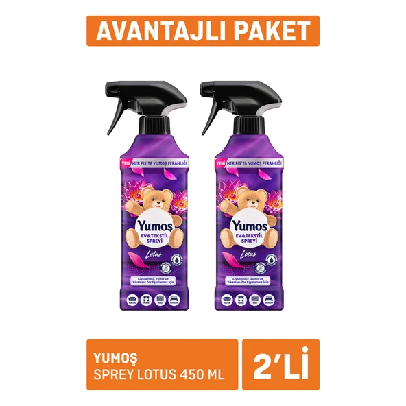 Yumoş Sprey Lotus 2 x 450 Ml