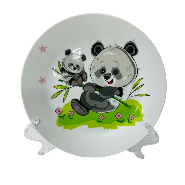 Touch Me Porselen Çocuk Pasta Tabak 19 Cm