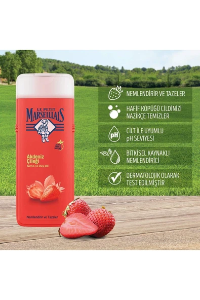 Le Petit Marseillais Duş Jeli Organik Akdeniz Çileği (400 ml)
