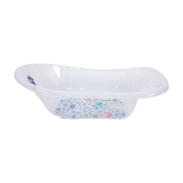 Şeffaf Desenli Bebek Banyo Giderli Küvet - 3