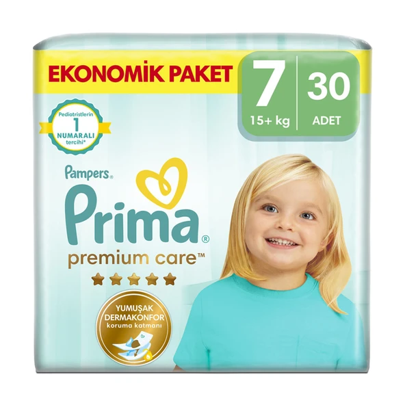 Prima Premium Care Eko 7 Beden 15+ Kg 30 Adet ürün görseli