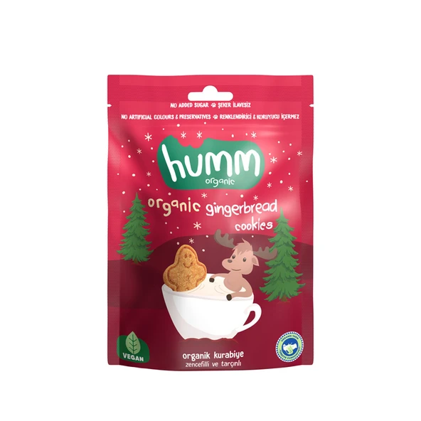 Humm Organic Zencefilli Tarçınlı Vegan Kurabiye 55 G