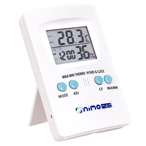 Dijital Saatli Nem ve Sıcaklık Ölçer ürün görseli 1