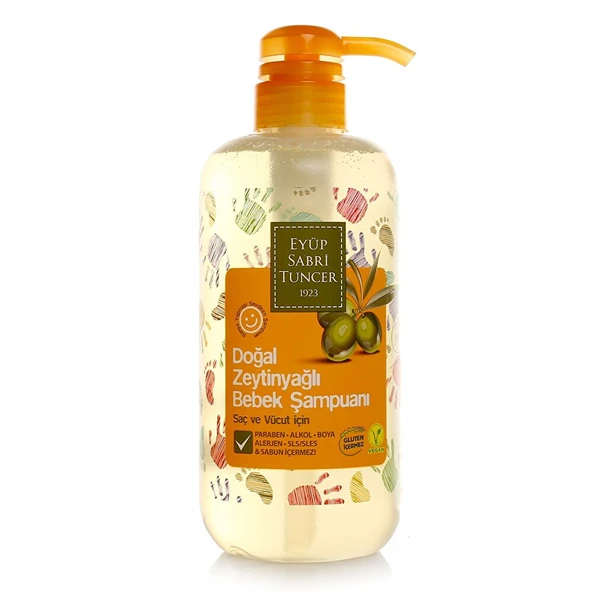 Doğal Zeytinyağlı Bebek Şampuanı 600 ml ürün görseli 1