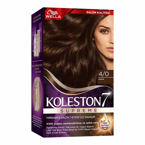 Wella Koleston Supreme Saç Boyası 4/0 Kahve ürün görseli