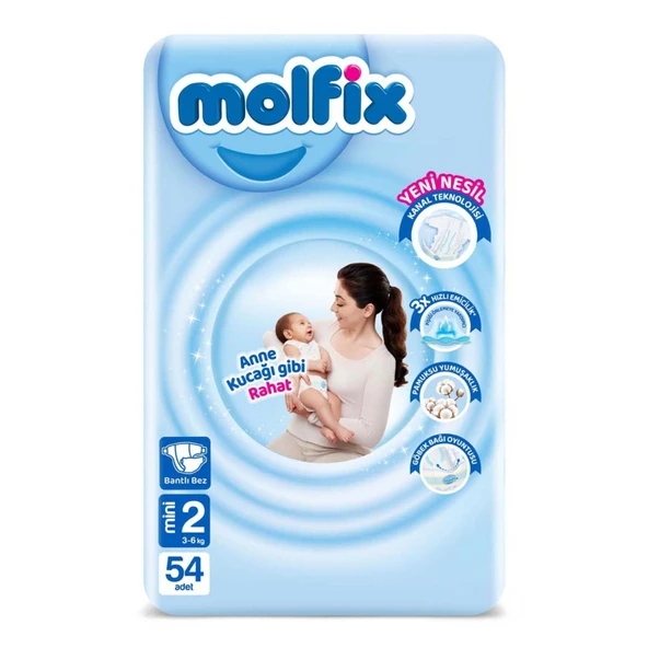 Molfix Avantajlı Paket 2 Beden Mini 3-6 Kg 54'lü ürün görseli