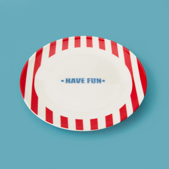 Kitchen Have Fun Tatlı Tabağı - Kırmızı - 19 cm - 2