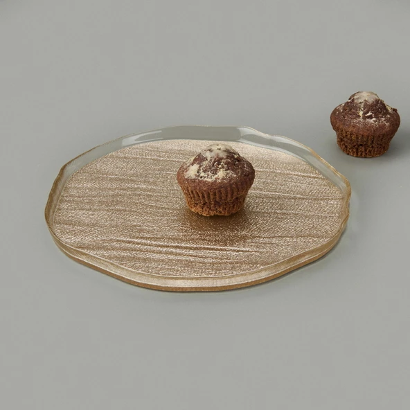 Kitchen Luna 4'lü Tabak - Bej - 21 cm - 2