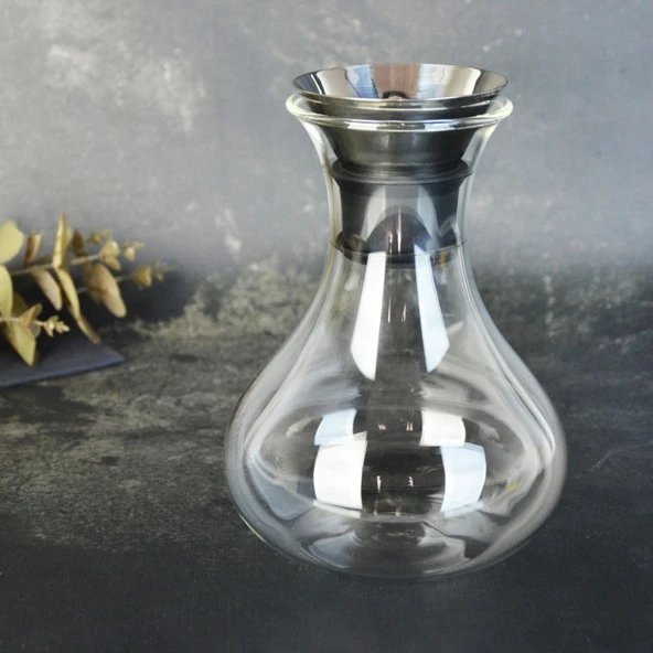 Şelale Cam Sürahi - Şeffaf - 1 lt