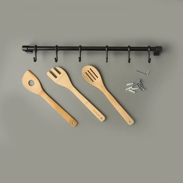 Ahmet Askı Rayı - Siyah - 53 cm