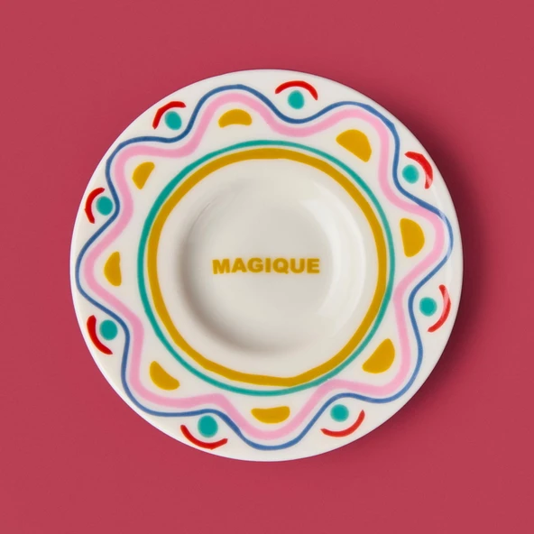 Kitchen Magique Çay Tabağı - Renkli - 13 cm - 3
