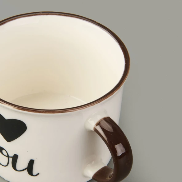 Star Love Porselen Kupa - Asorti - 210 ml - 3