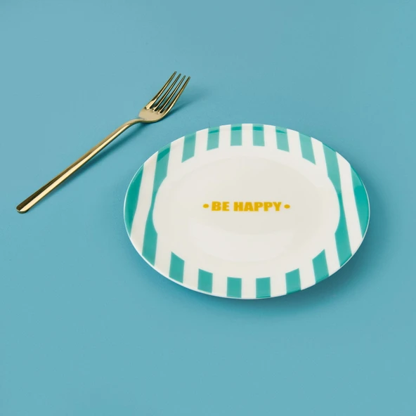 Kitchen Be Happy Tatlı Tabağı - Yeşil - 19 cm - 2