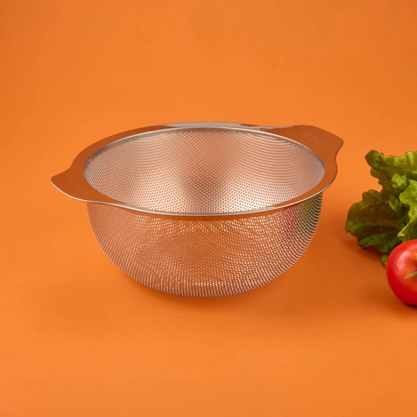 Metal Süzgeç - Gri / Siyah - 24 cm - 2