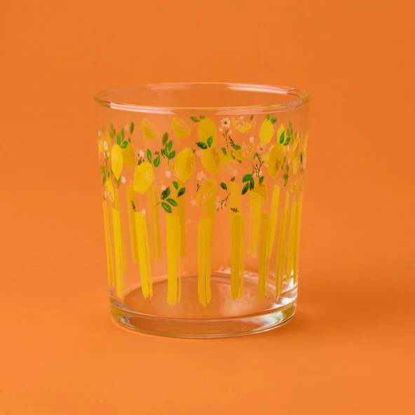 Frutta Cam Su Bardağı - Sarı - 380 ml