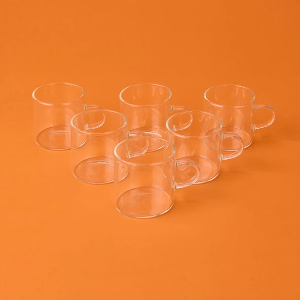 Glassware 6'lı Kahve Fincanı - Şeffaf