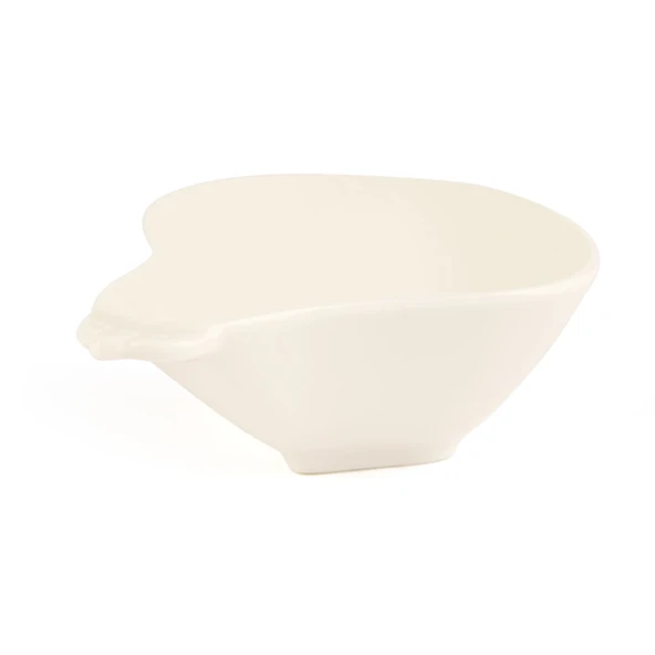 Armut Şekilli Küçük Çerezlik - Beyaz - 8,5 cm - 3