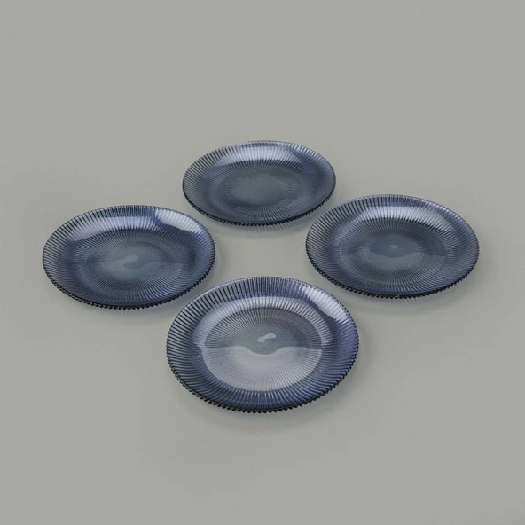 Kitchen 4'lü Tabak - Mavi - 16 cm