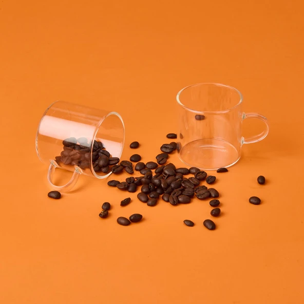 Glassware 6'lı Kahve Fincanı - Şeffaf - 3