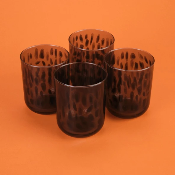 Calista 4'lü Su Bardağı Seti - Siyah - 350 ml - 3