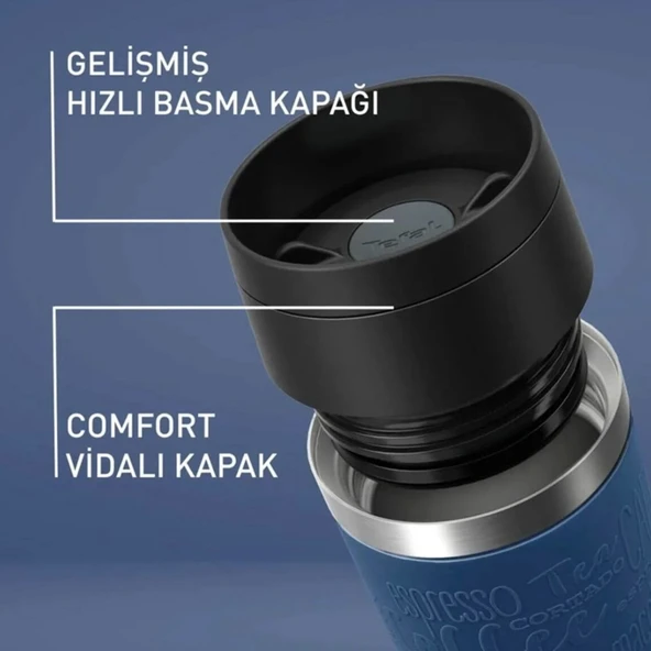 Travel Mug Termos - Mavi - 360 ml - 3