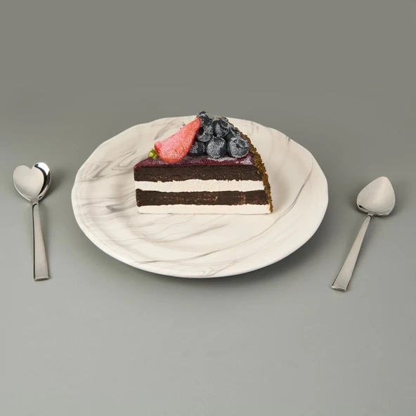 Can Canan 12'li Kahve Kaşığı - Gri - 12,8 cm - 3