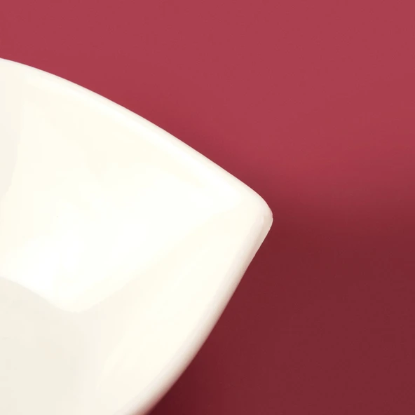 Yaprak Çerezlik - Beyaz - 11 cm - 3