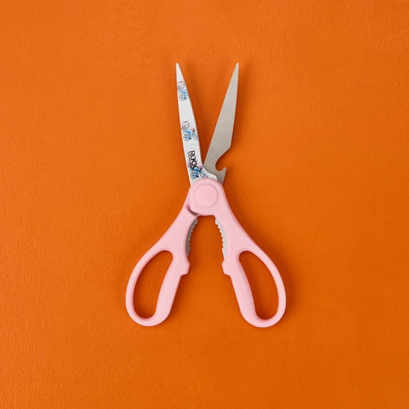 Desenli Mutfak Makası - Asorti - 25 cm - 2