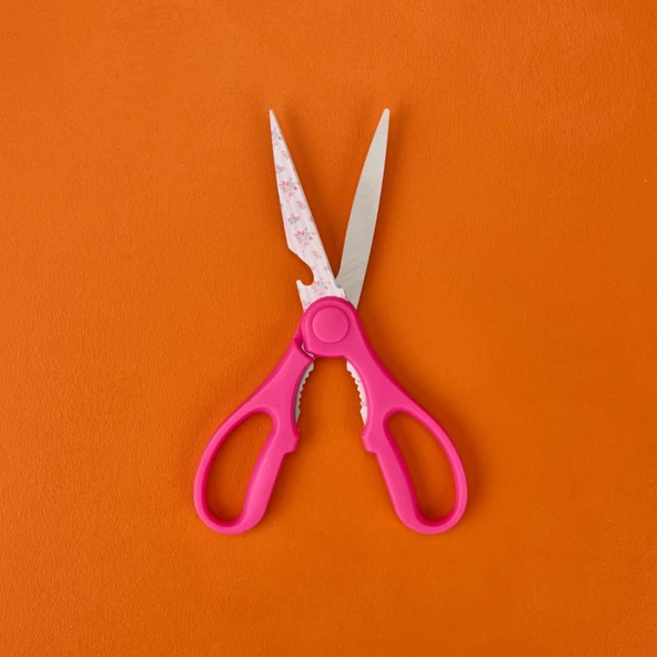 Desenli Mutfak Makası - Asorti - 25 cm