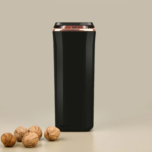 Pratico Kare Erzak Saklama Kabı - Siyah / Bakır - 1,7 lt