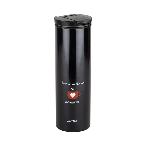 Love Is In The Air Termos - Siyah / Kırmızı - 440 ml - 2