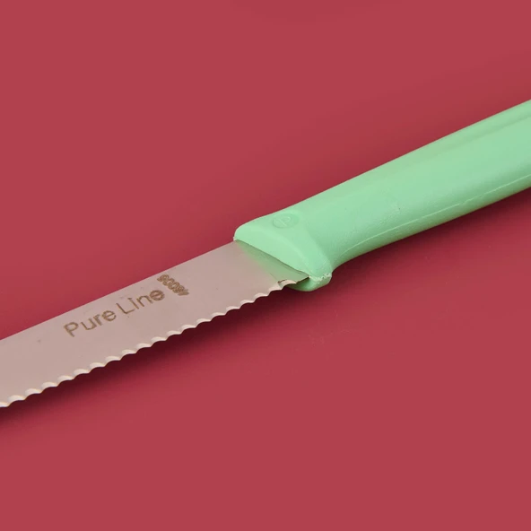 Dişli Domates Bıçağı - Yeşil - 12 cm - 3