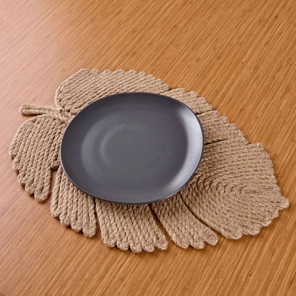 Soft Yaprak Supla - Bej - 31x45 cm