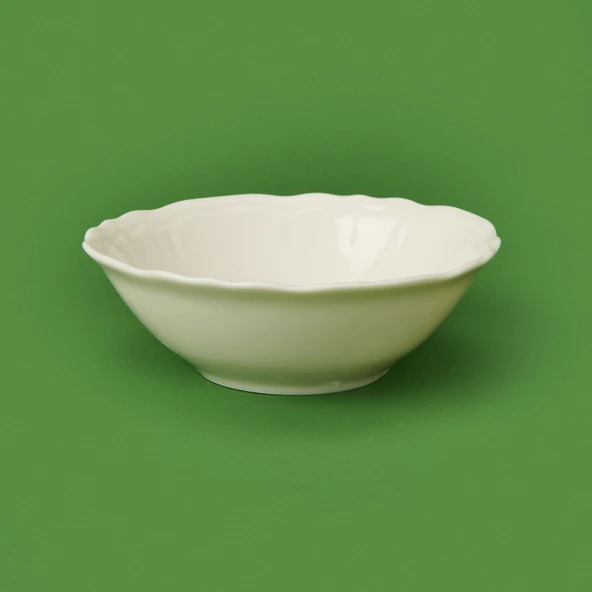 Porselen Tiffany Çorba Kasesi - Krem - 14 cm - 3