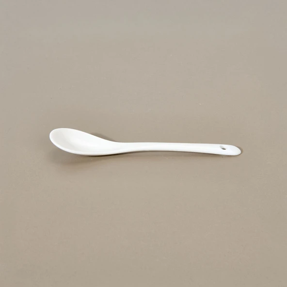 6'lı Kahve Kaşığı Seti - Beyaz - 12,5 cm - 3
