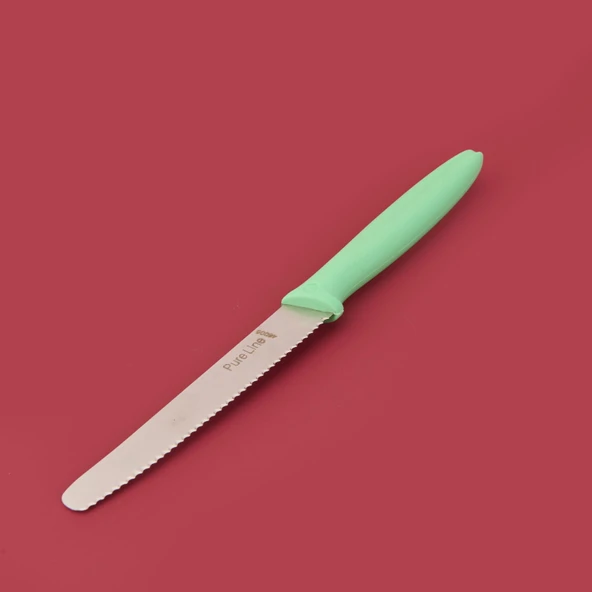 Dişli Domates Bıçağı - Yeşil - 12 cm - 2