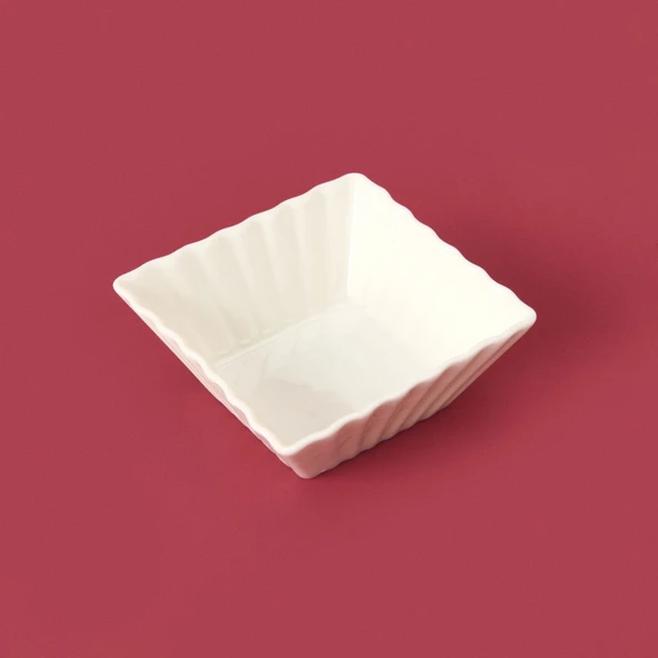 Kare Sütun Sosluk - Beyaz - 7 cm - 3