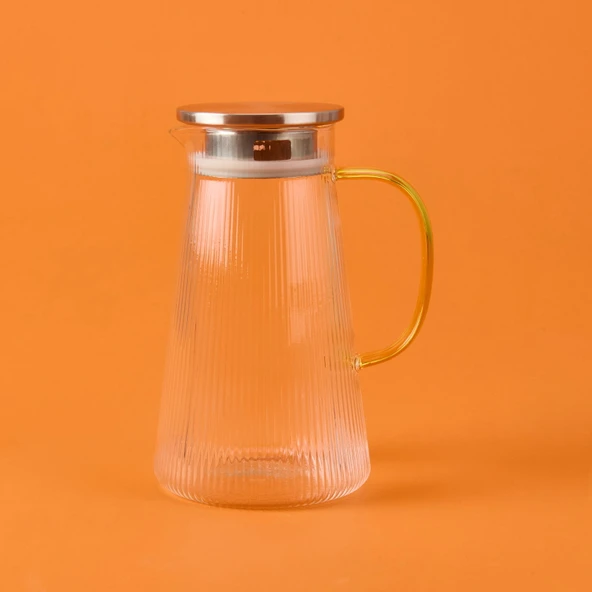 Borosilikat Cam Sürahi - Şeffaf - 1500 ml - 2