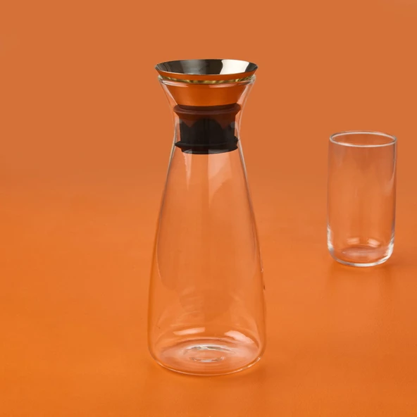 Star Akıllı Kapak Cam Sürahi - Şeffaf - 1 lt - 2