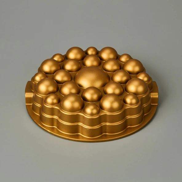 Bubble Kek Kalıbı - Gold - 26 cm - 2