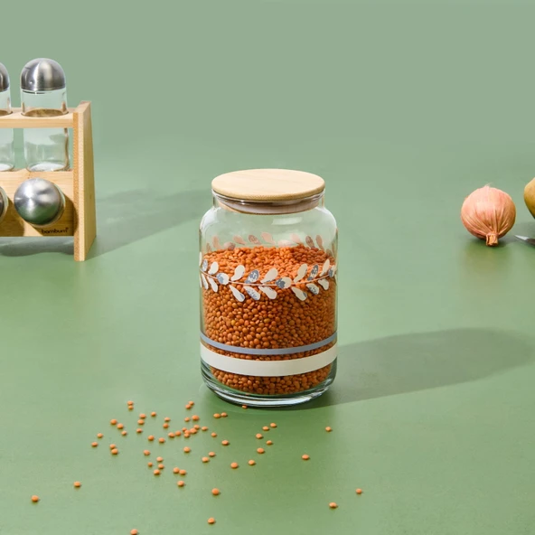 Kitchen Butas Kavanoz - Renkli - 970 ml