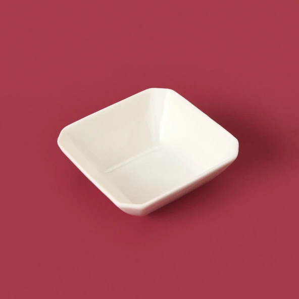 Köşeli Sosluk - Beyaz - 7 cm - 3