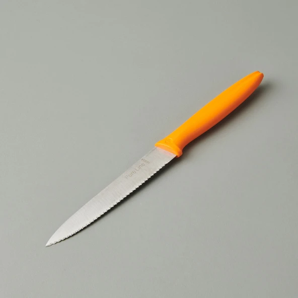 Dişli Sebze Bıçağı - Turuncu - 12 cm