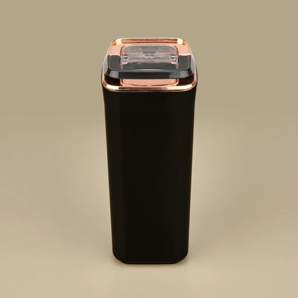 Pratico Kare Erzak Saklama Kabı - Siyah / Bakır - 1,7 lt - 2