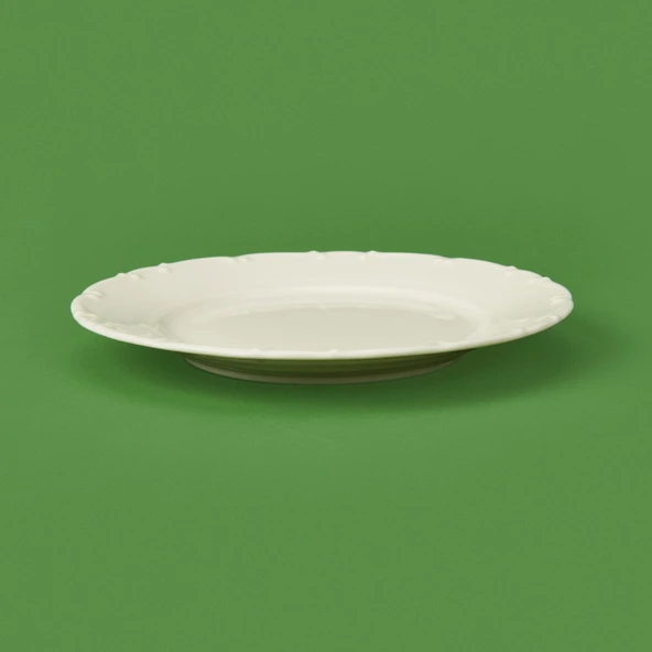 Porselen Liana Tatlı Tabağı - Krem - 19 cm - 3