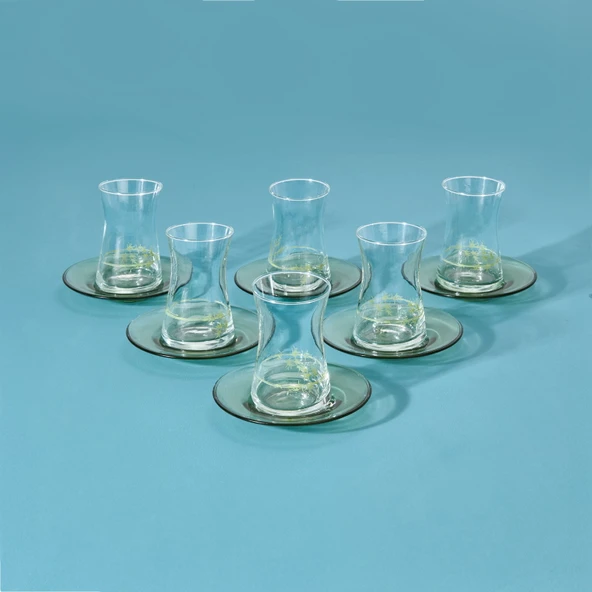 Kitchen Blad 12 Parça Çay Seti - Renkli - 130 ml - 2