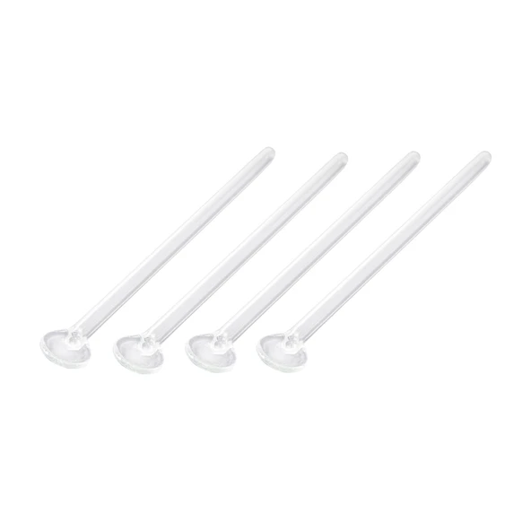 Time 4'lü Cam Latte Kaşığı - Şeffaf - 21 cm - 3