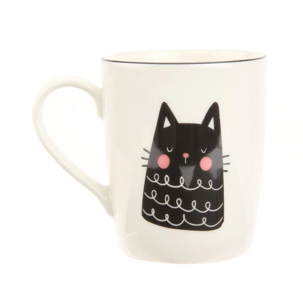 Kitchen Cutie Cat Desenli Kupa - Renkli - 290 ml - 2